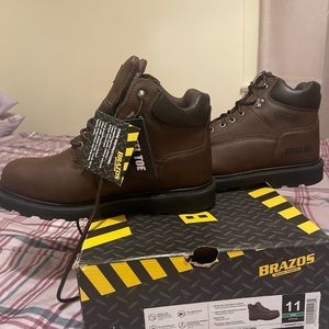 Mens brand new in box Brazo steel toe boots